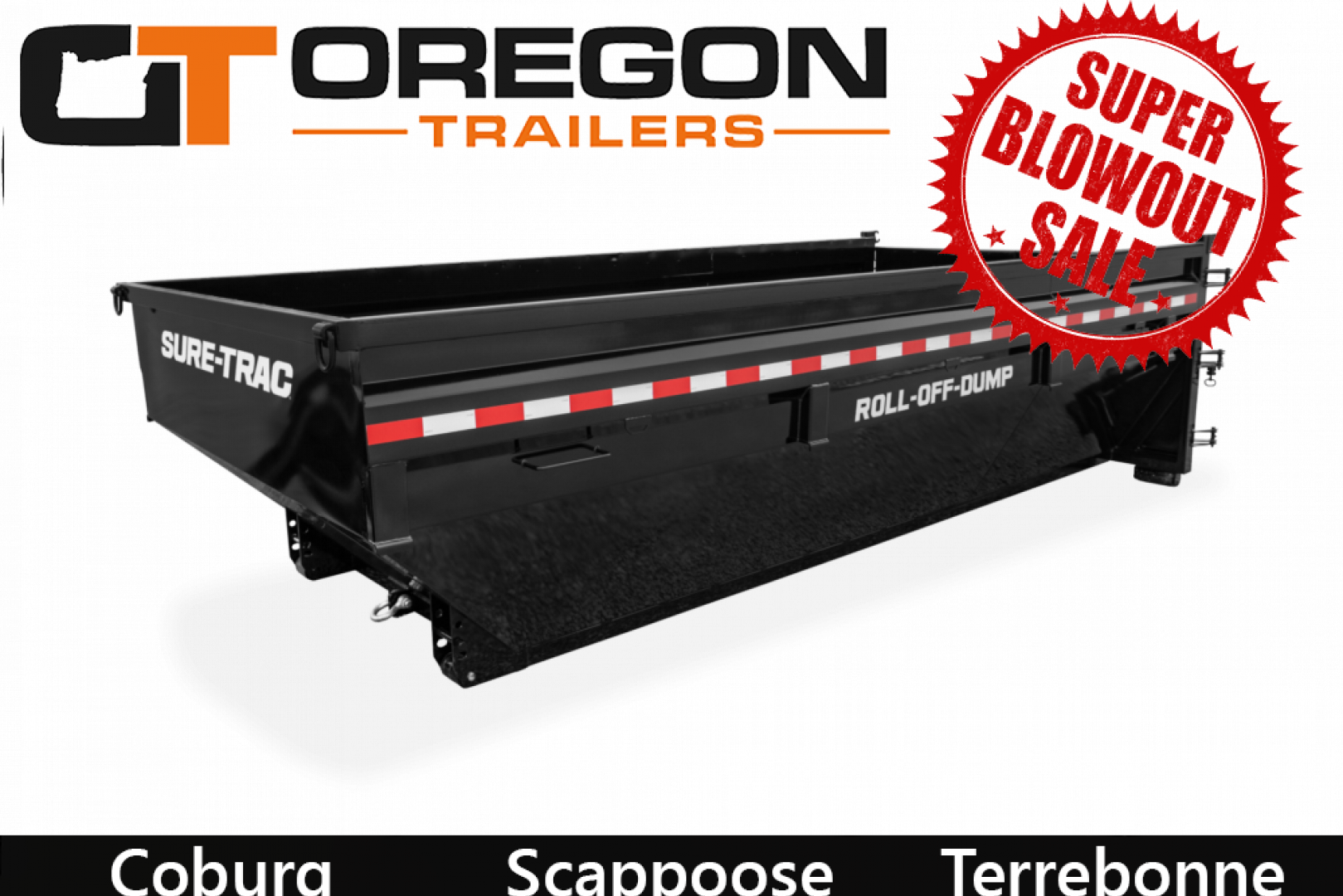 New 2026 Sure-Trac 16', 4' Sides,Roll Off Dump Bin