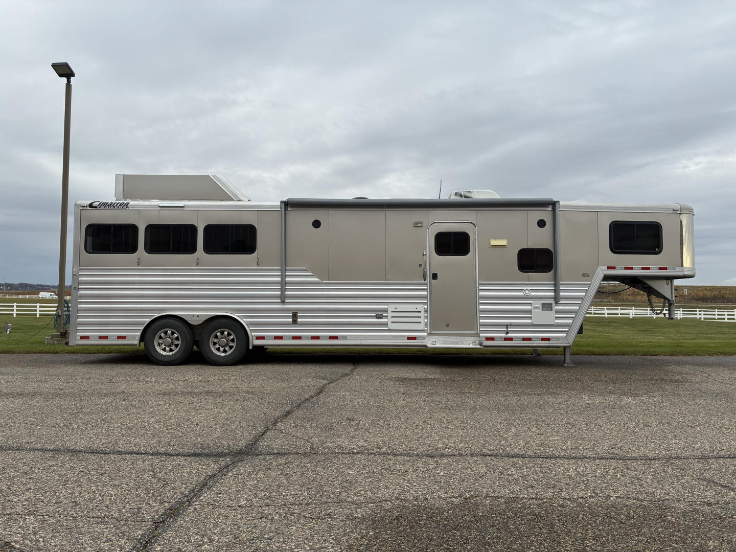 Used 2018 Cimarron 3H 13' LQ Horse Trailer