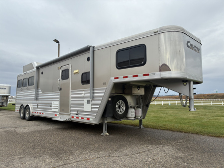 Used 2018 Cimarron 3H 13' LQ Horse Trailer