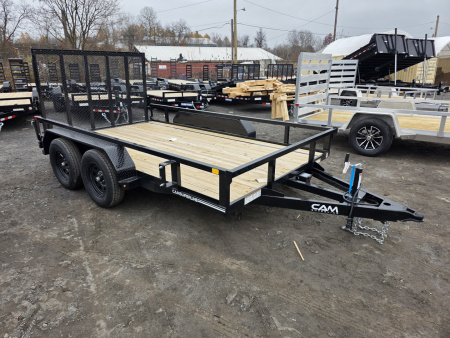 New 2026 Cam Superline 7X12 7K - TUBE TOP Utility Trailer