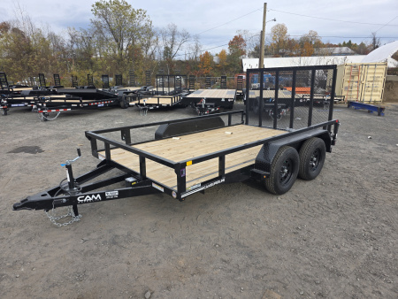 New 2026 Cam Superline 7X12 7K - TUBE TOP Utility Trailer