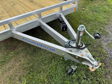 New 2026 Mission MOCH8X18W 18 Foot Wood Deck Car Hauler 7000 LB GVW