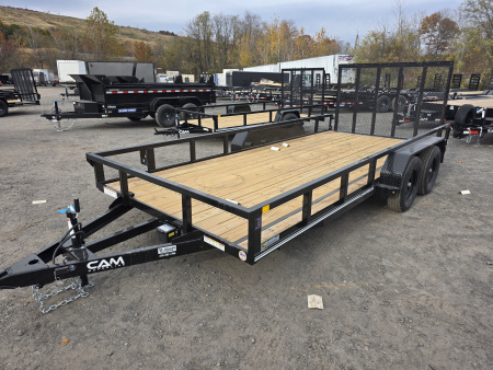 New 2026 Cam Superline 7X16 7K - TUBE TOP Utility Trailer