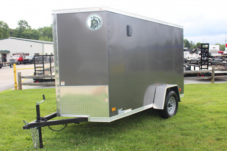 New 2026 Darkhorse Cargo DHW 5' x 10' Enclosed Trailer - Double Rear - 6' Interior Height - 2990# GVW