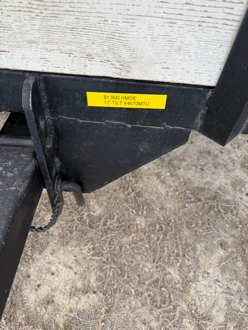 Used 1981 Homemade 12' Tilt Trailer