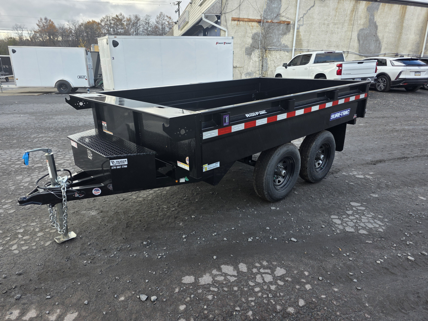 New 2025 Sure-Trac 6X10 10K DECKOVER Dump Trailer