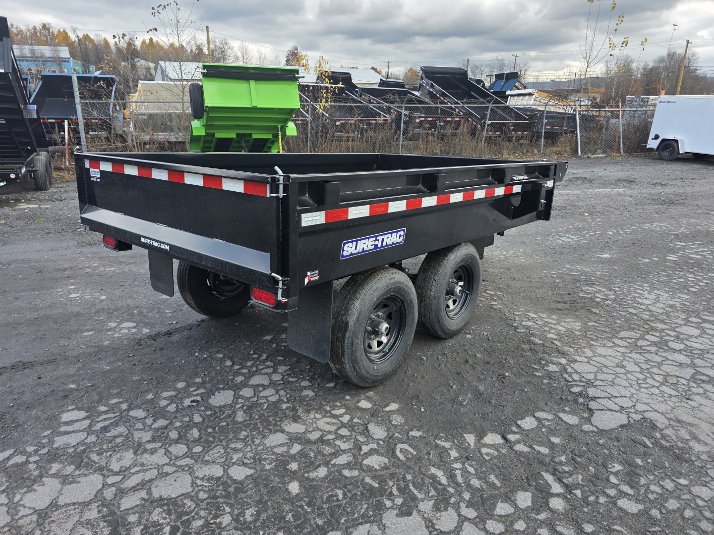 New 2025 Sure-Trac 6X10 10K DECKOVER Dump Trailer