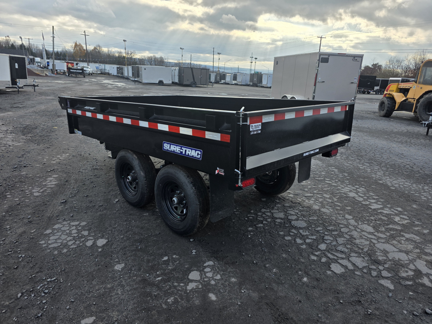 New 2025 Sure-Trac 6X10 10K DECKOVER Dump Trailer
