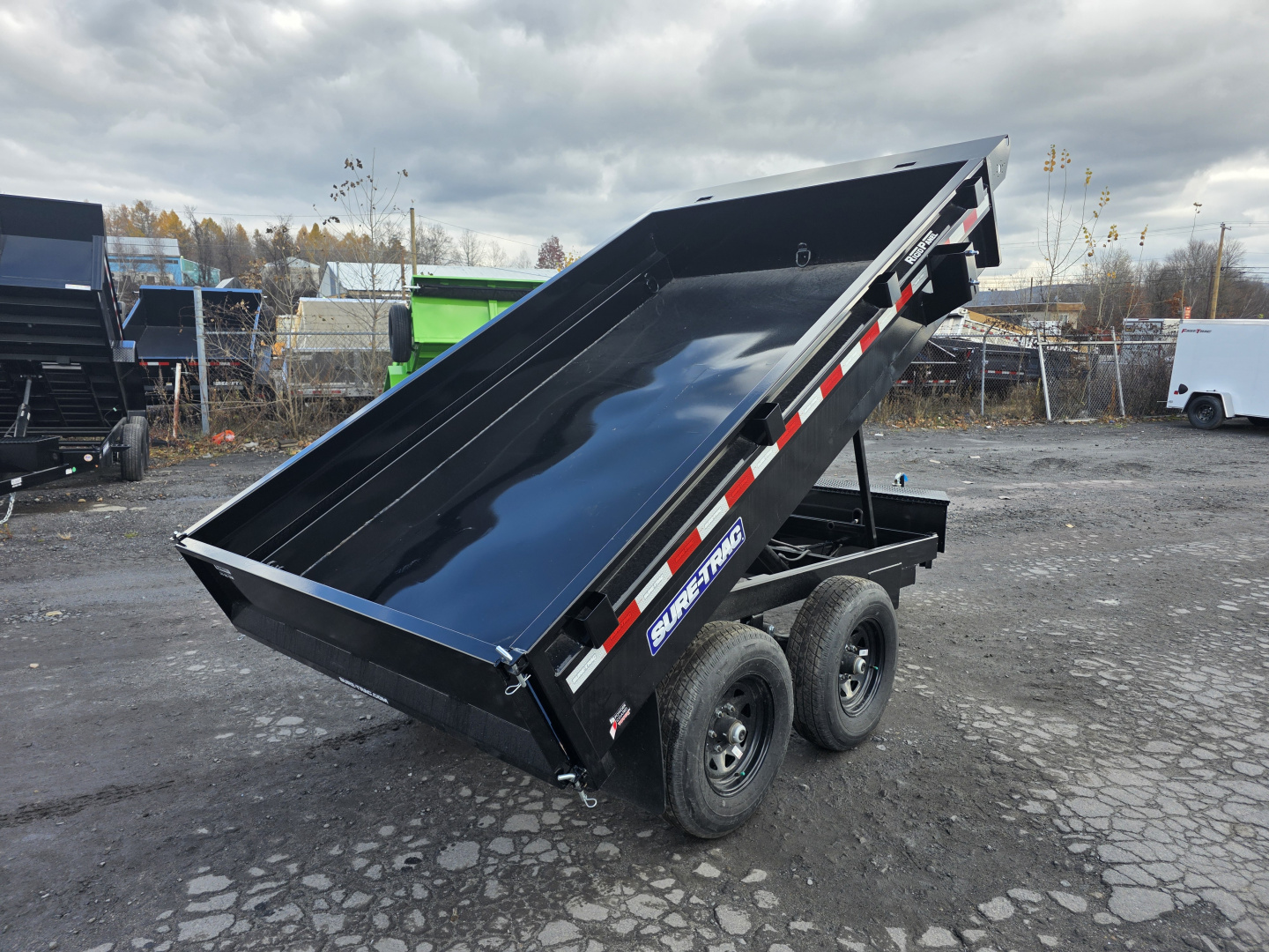 New 2025 Sure-Trac 6X10 10K DECKOVER Dump Trailer