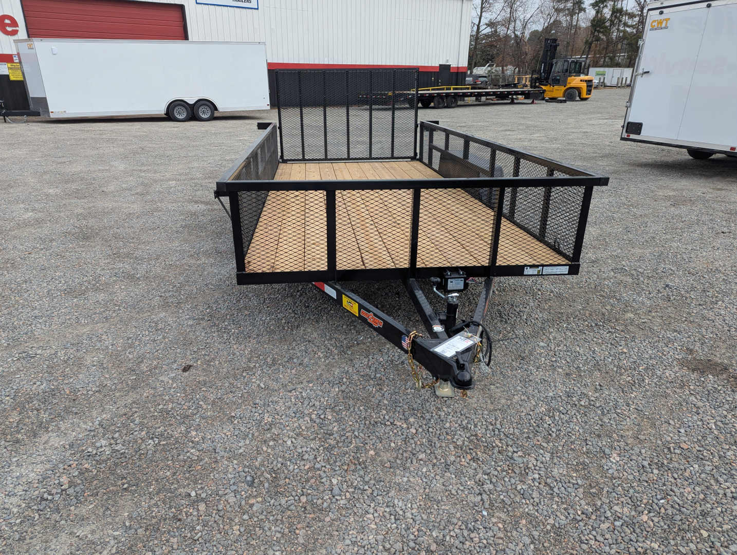 New 2026 Down 2 Earth Trailers 16' Utility Trailer w/ Expanded Metal Sides