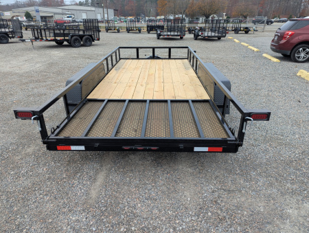 New 2026 Down 2 Earth Trailers 16' Utility Trailer w/ Expanded Metal Sides