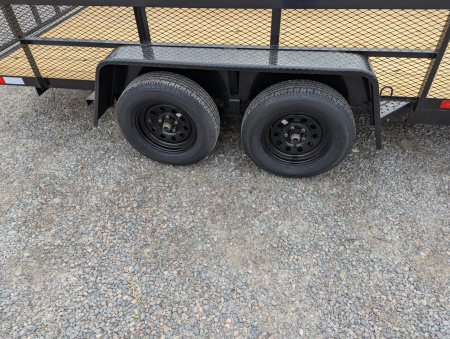 New 2026 Down 2 Earth Trailers 16' Utility Trailer w/ Expanded Metal Sides