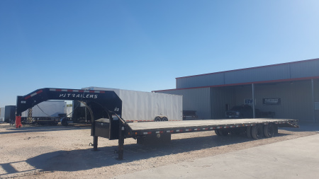 Used 2024 PJ 102 x40' GN Low-Pro Flatbed w/ Duals- LD