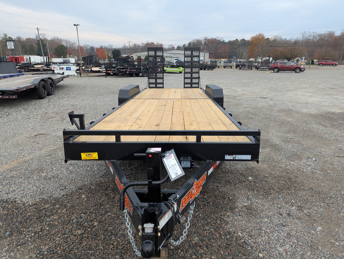 New 2026 Down 2 Earth Trailers 24ft 17.5K w/ Fold Up Ramps Equipment Trailer