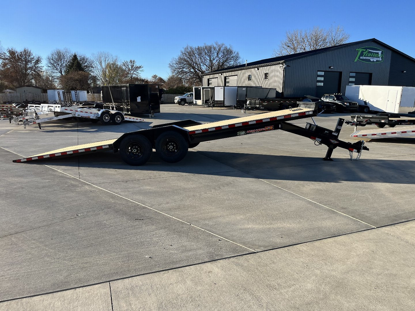 New NEW 2026 H&H Speedloader 24’ POWER TILT,HYD JACK, Drive Over Fender flatbed EXTRA WIDE 102” 2-7000 lb axles = 14K