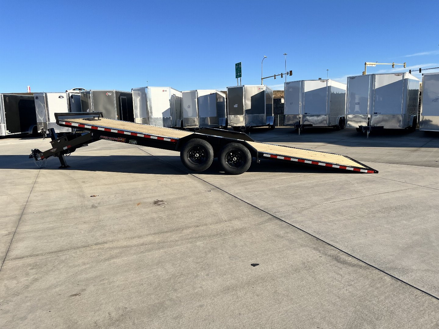 New NEW 2026 H&H Speedloader 24’ POWER TILT,HYD JACK, Drive Over Fender flatbed EXTRA WIDE 102” 2-7000 lb axles = 14K