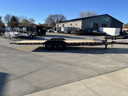 New NEW 2026 H&H Speedloader 24’ POWER TILT,HYD JACK, Drive Over Fender flatbed EXTRA WIDE 102” 2-7000 lb axles = 14K