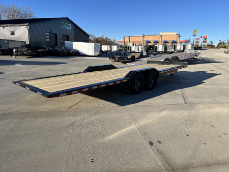 New NEW 2026 H&H Speedloader 24’ POWER TILT,HYD JACK, Drive Over Fender flatbed EXTRA WIDE 102” 2-7000 lb axles = 14K