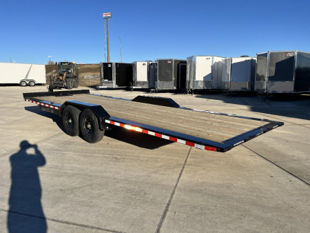 New NEW 2026 H&H Speedloader 24’ POWER TILT,HYD JACK, Drive Over Fender flatbed EXTRA WIDE 102” 2-7000 lb axles = 14K