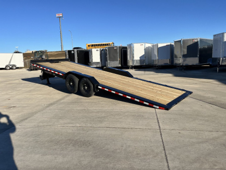 New NEW 2026 H&H Speedloader 24’ POWER TILT,HYD JACK, Drive Over Fender flatbed EXTRA WIDE 102” 2-7000 lb axles = 14K