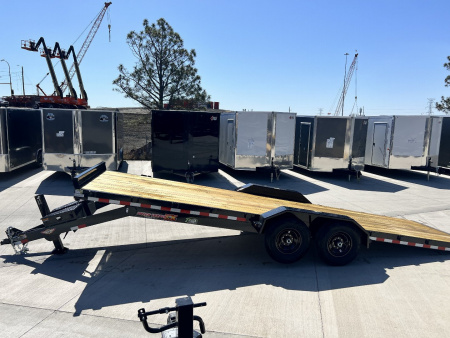 New NEW 2026 H&H Speedloader 24’ POWER TILTbed flatbed Trailer 2-7000 lb axles =14K Hydraulic JACK