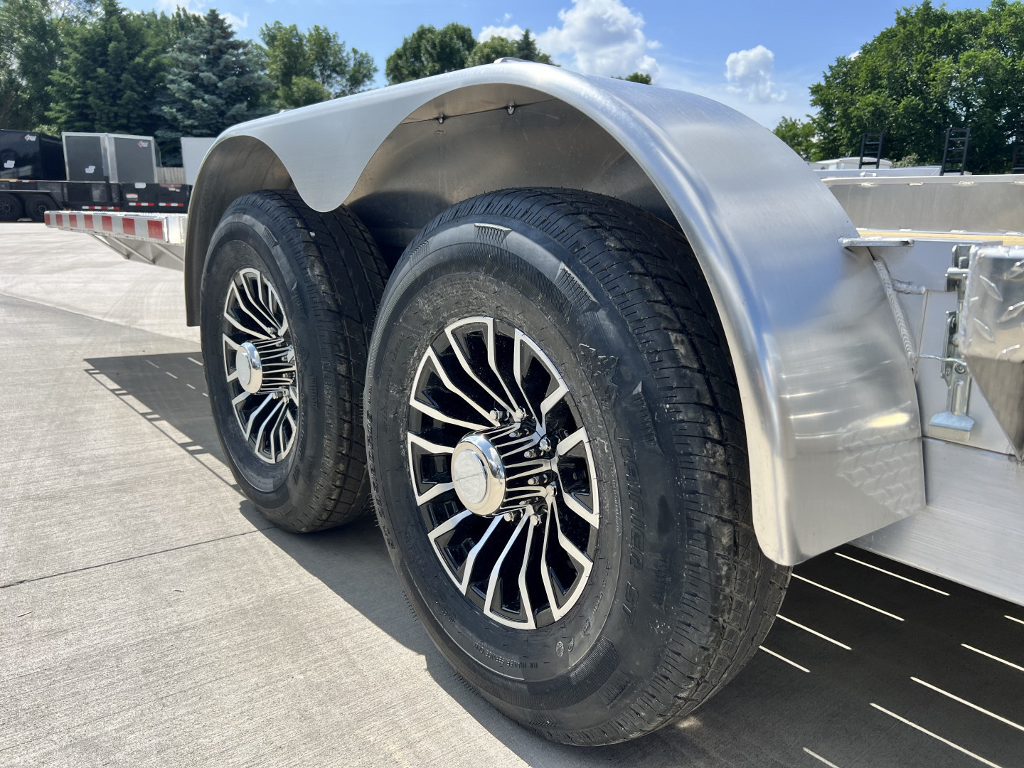 New NEW 2026 H&H Speedloader ALUMINUM EXTRA WIDE HYDRAULIC Jack 24’ POWER TILTbed flatbed Trailer 2-7000 lb axles =14K