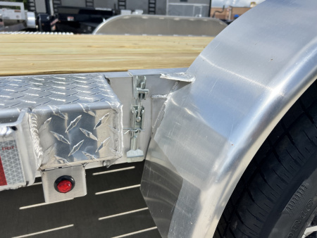 New NEW 2026 H&H Speedloader ALUMINUM EXTRA WIDE HYDRAULIC Jack 24’ POWER TILTbed flatbed Trailer 2-7000 lb axles =14K