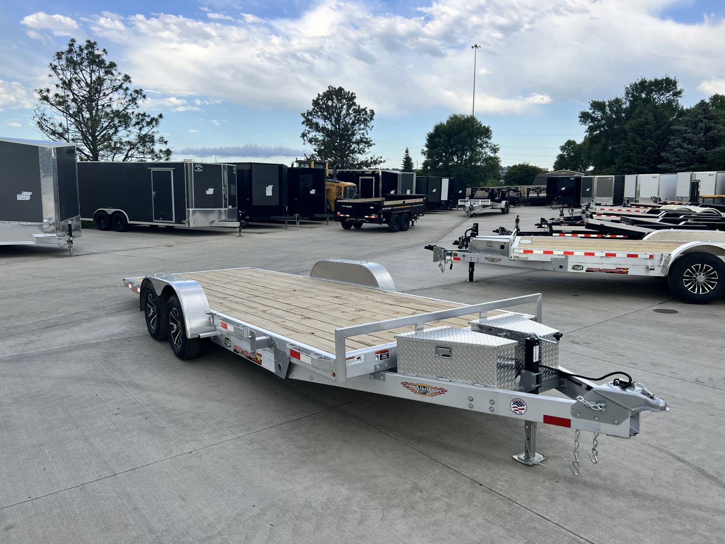 New NEW 2026 H&H Speedloader ALUMINUM 20’ POWER TILT 2-3500 lb axles=7K Tilt Trailer