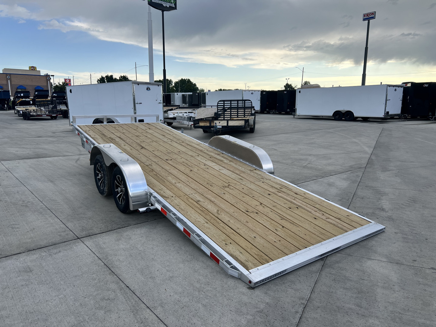 New NEW 2026 H&H Speedloader ALUMINUM 20’ POWER TILT 2-3500 lb axles=7K Tilt Trailer
