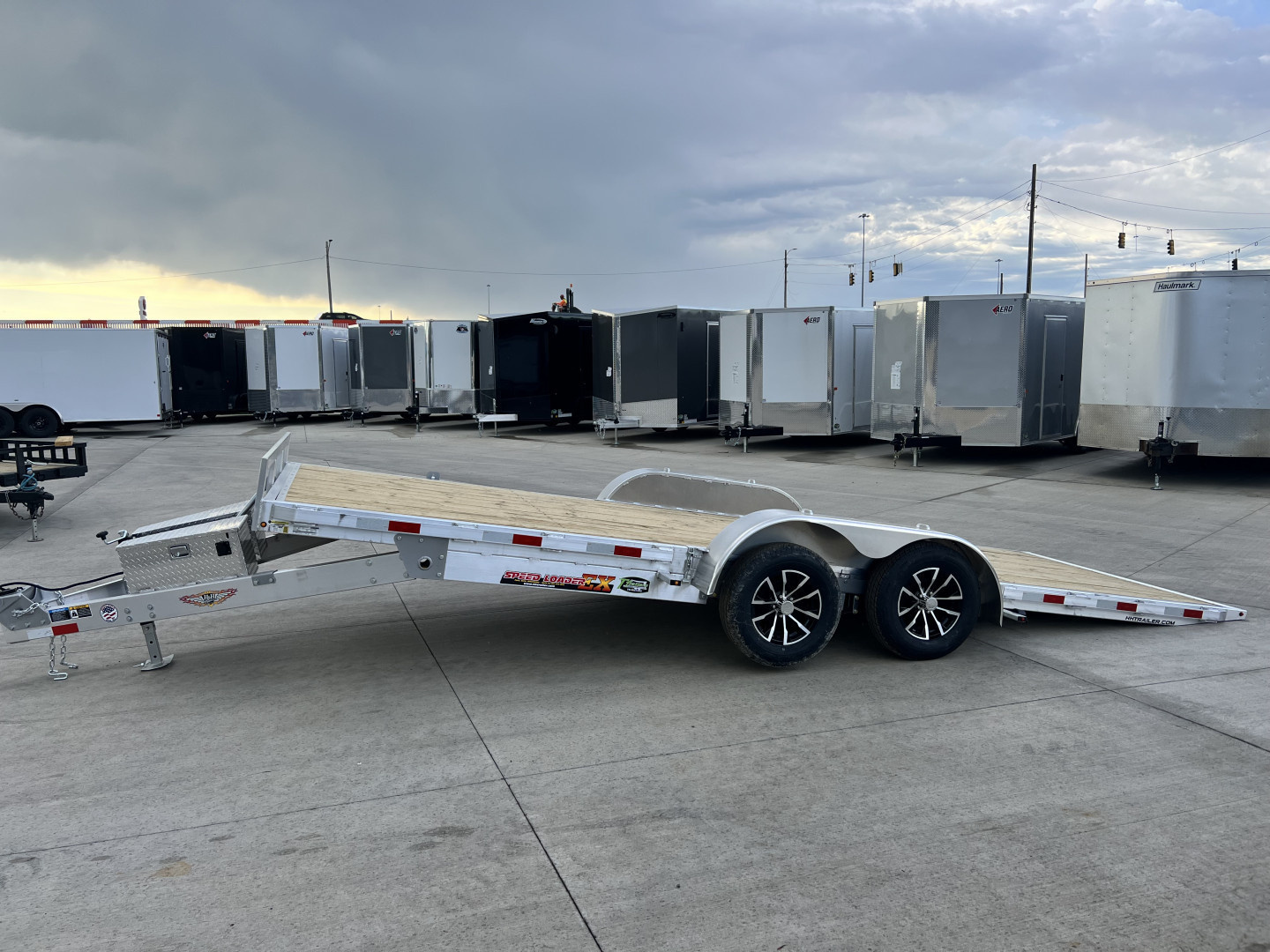 New NEW 2026 H&H Speedloader ALUMINUM 20’ POWER TILT 2-3500 lb axles=7K Tilt Trailer