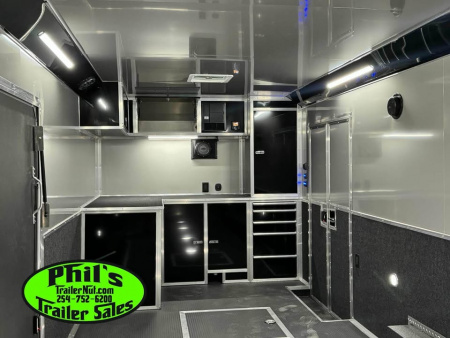 New Haulmark 8.5X24 EDGE PRO RACE TRAILER Car / Racing Trailer FULL ESCAPE DOOR WITH REMOVABLE FENDER ELECTRIC AWNING & MORE!