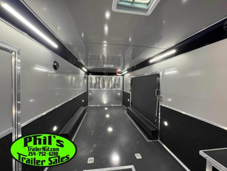New Haulmark 8.5X24 EDGE PRO RACE TRAILER Car / Racing Trailer FULL ESCAPE DOOR WITH REMOVABLE FENDER ELECTRIC AWNING & MORE!