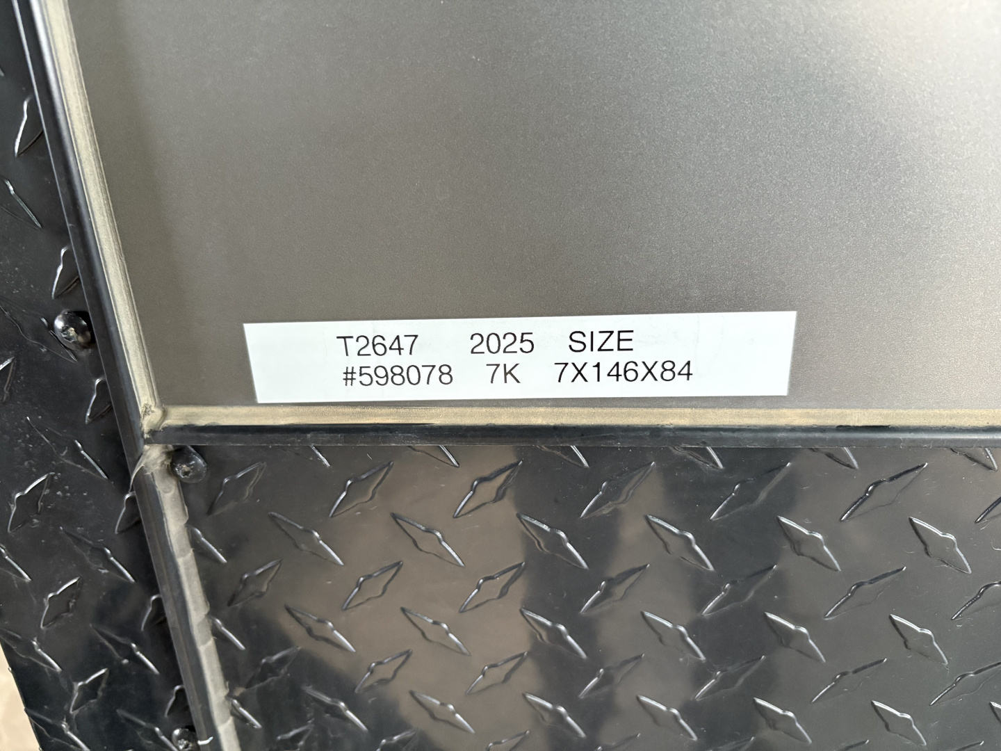 Used 2025 Sawyer Trailers Cargo 7x16x84 7k Cargo / Enclosed Trailer