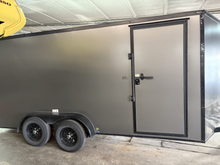 Used 2025 Sawyer Trailers Cargo 7x16x84 7k Cargo / Enclosed Trailer