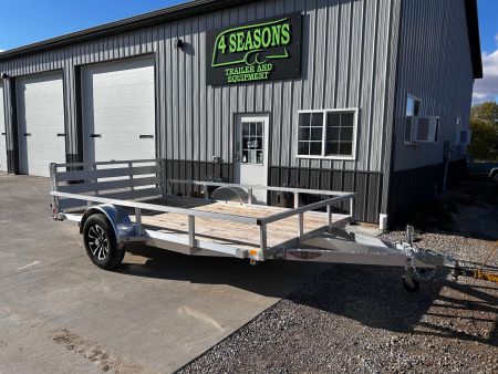 New 2025 H&H Trailers 82 X12' ALUMINUM REAR BI-FOLD GATE Utility Trailer