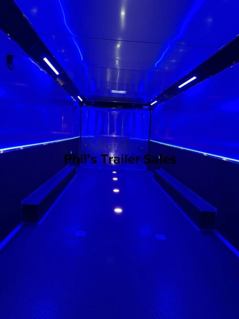 New Haulmark 8.5X34 EDGE PRO RACE TRAILER Car / Racing Trailer TWO ELECTRIC AWNINGS , AIRLINES & TONGUE BOX!