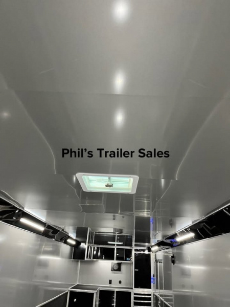 New Haulmark 8.5X34 EDGE PRO RACE TRAILER Car / Racing Trailer TWO ELECTRIC AWNINGS , AIRLINES & TONGUE BOX!