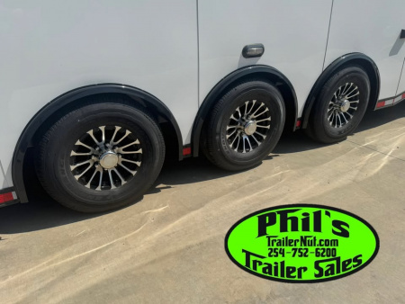 New Haulmark 8.5X34 EDGE PRO RACE TRAILER Car / Racing Trailer TWO ELECTRIC AWNINGS , AIRLINES & TONGUE BOX!