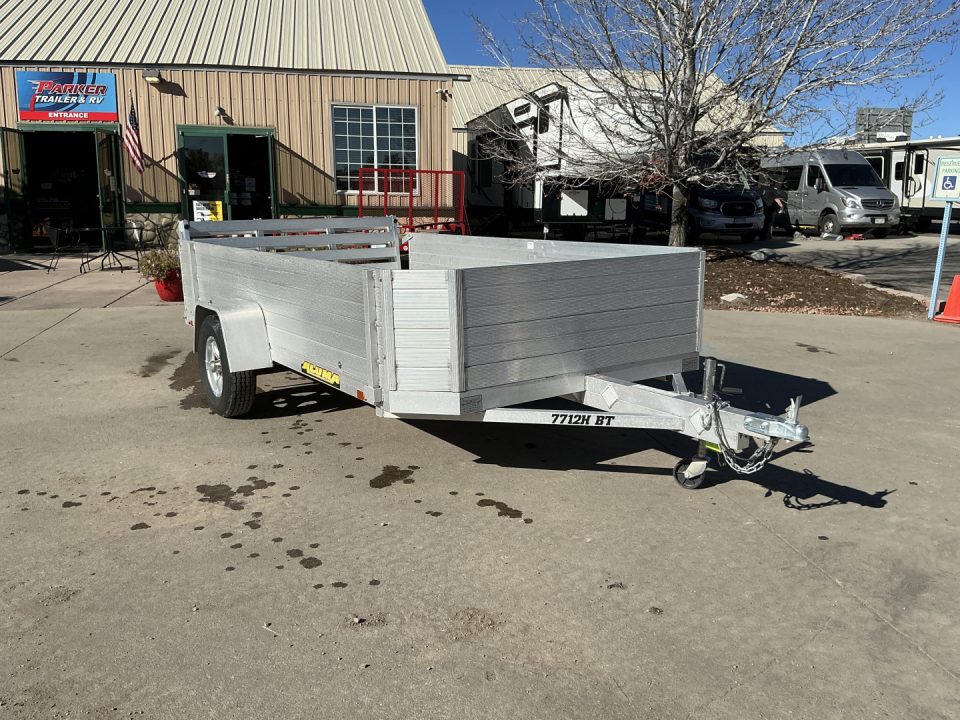 Used 2024 Aluma 7712H-S-BT Utility Trailer