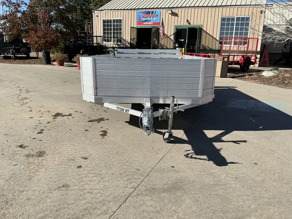 Used 2024 Aluma 7712H-S-BT Utility Trailer
