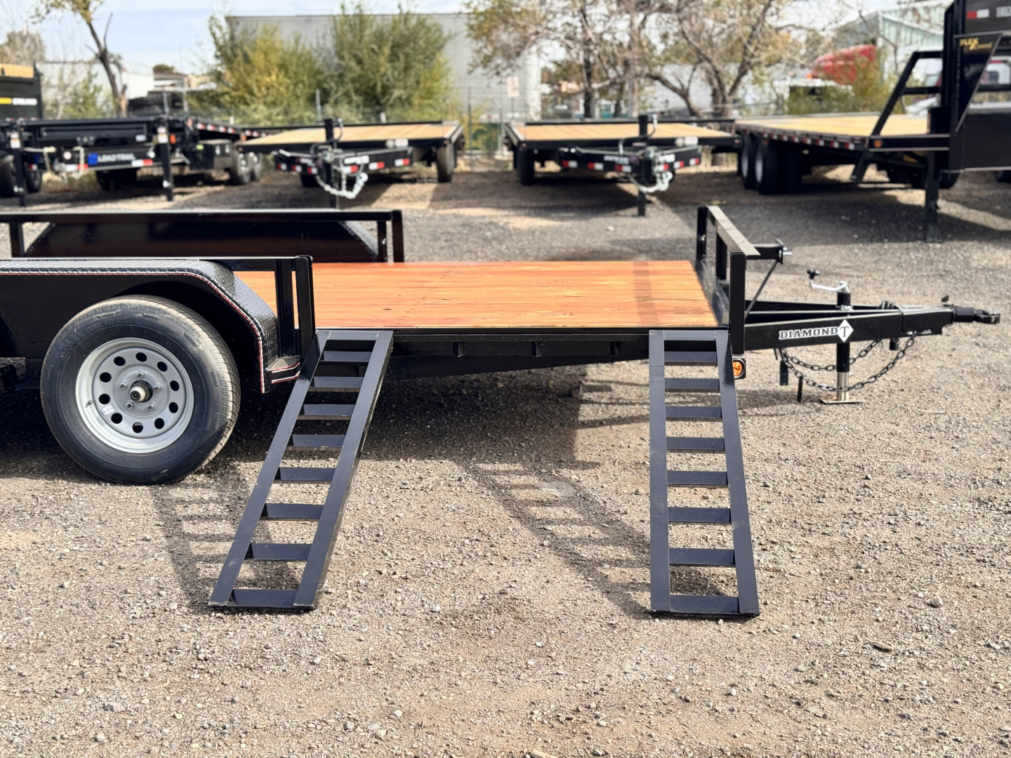 New 2026 Diamond T 7-14 Tandem Axle Ramp Gate Utility W/ ATV Ramps 7K GVWR
