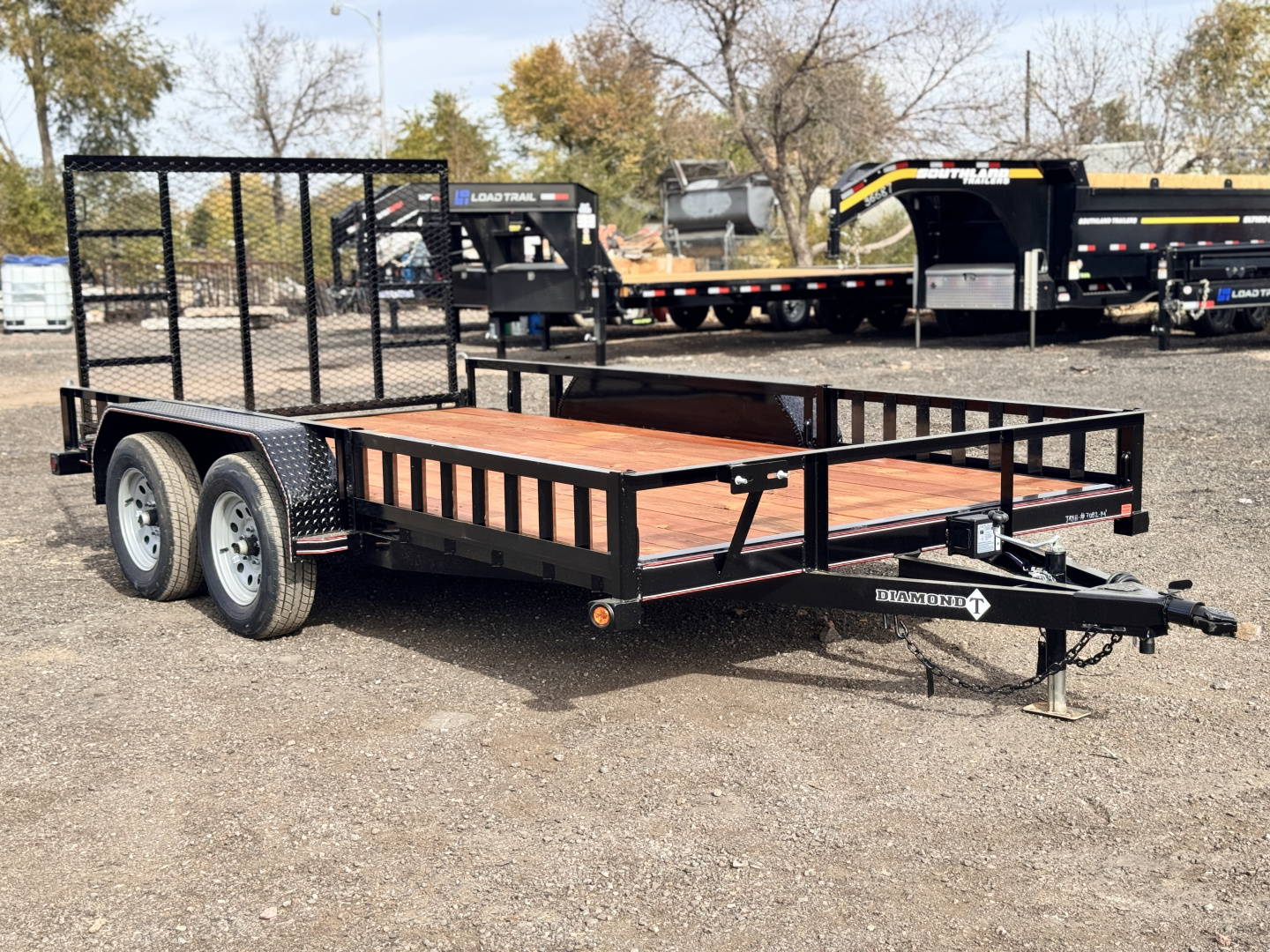 New 2026 Diamond T 7-14 Tandem Axle Ramp Gate Utility W/ ATV Ramps 7K GVWR