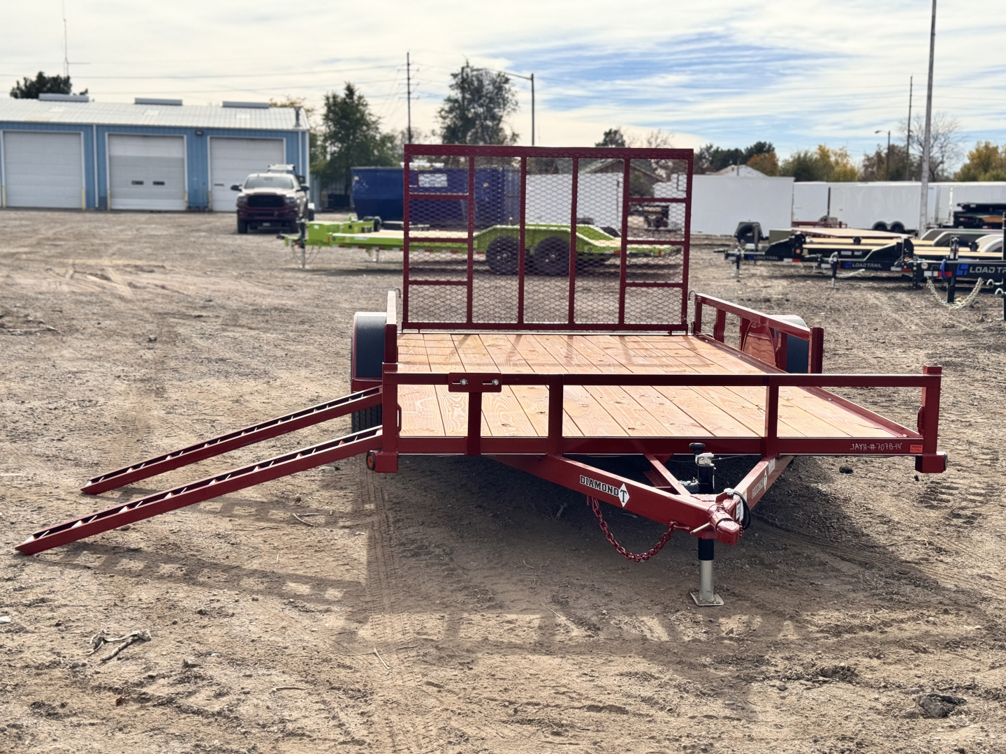 New 2026 Diamond T 7-14 Ramp Gate Utility W/ ATV Ramps 3K GVWR