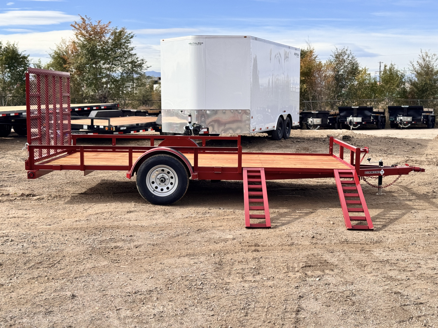 New 2026 Diamond T 7-14 Ramp Gate Utility W/ ATV Ramps 3K GVWR