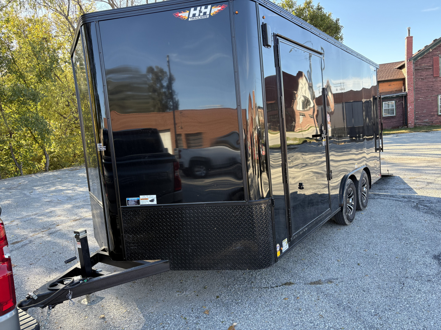 New 2026 H&H Trailers 8'5" x 16' 10K Black Out Left 48" Door Cargo / Enclosed Trailer