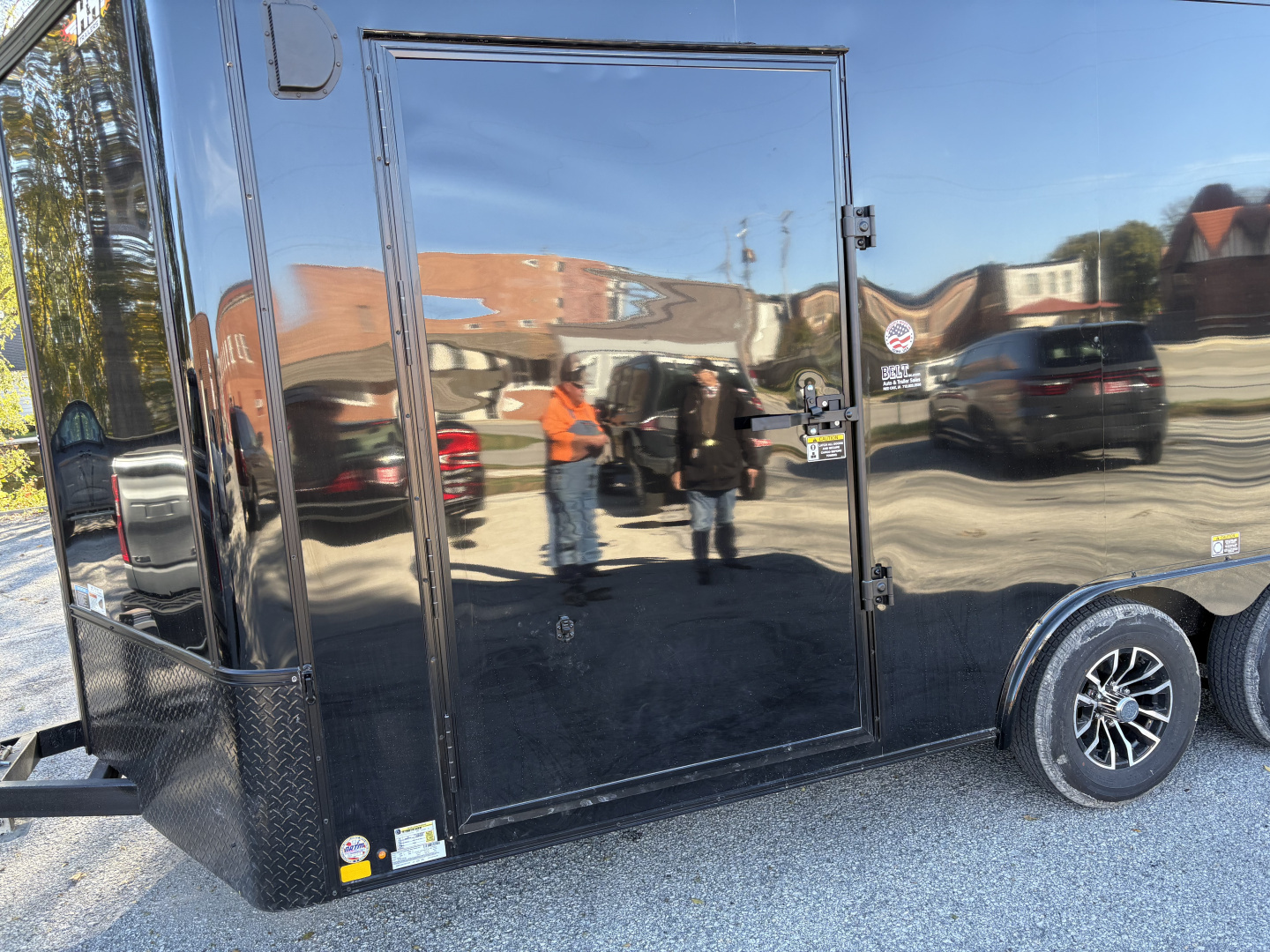 New 2026 H&H Trailers 8'5" x 16' 10K Black Out Left 48" Door Cargo / Enclosed Trailer