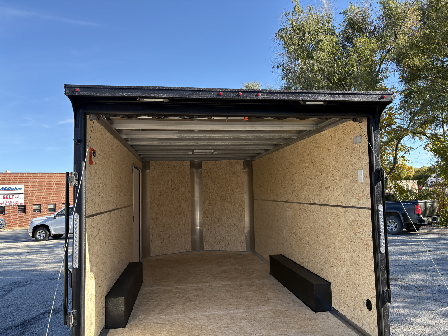 New 2026 H&H Trailers 8'5" x 16' 10K Black Out Left 48" Door Cargo / Enclosed Trailer