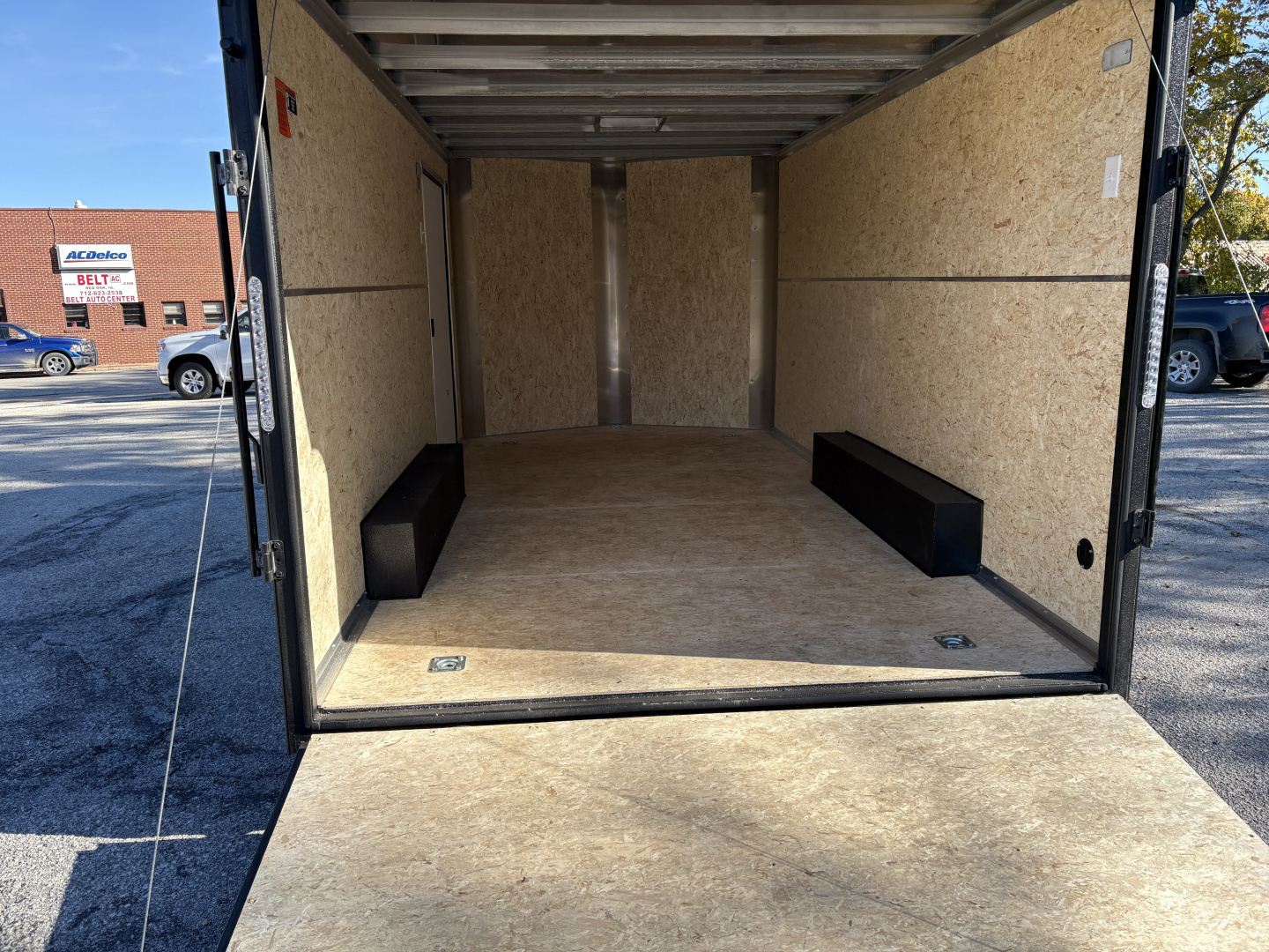 New 2026 H&H Trailers 8'5" x 16' 10K Black Out Left 48" Door Cargo / Enclosed Trailer