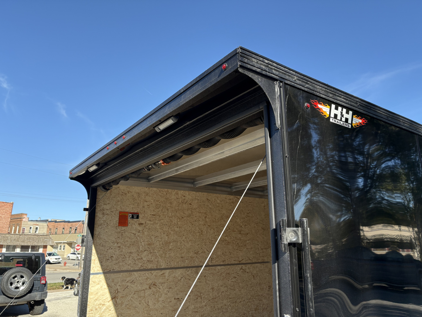 New 2026 H&H Trailers 8'5" x 16' 10K Black Out Left 48" Door Cargo / Enclosed Trailer