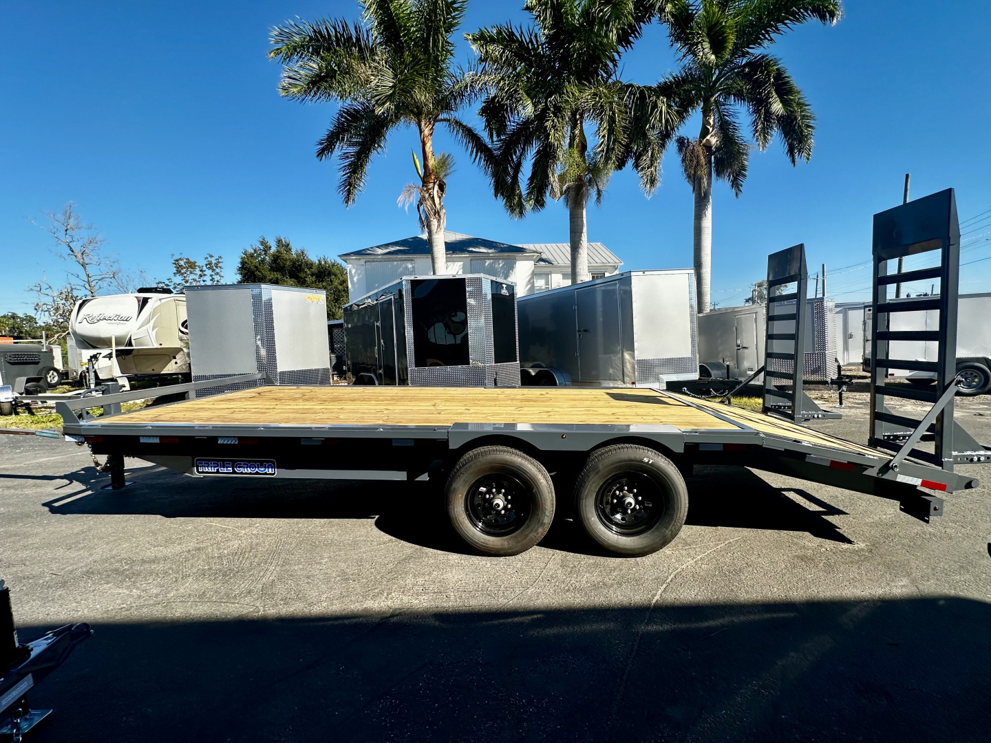 New 2026 Triple Crown Trailers 8X20 14K DECKOVER WOOD DECK -  TO Equipment Trailer